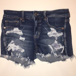 American Eagle Ripped Jean Shorts
